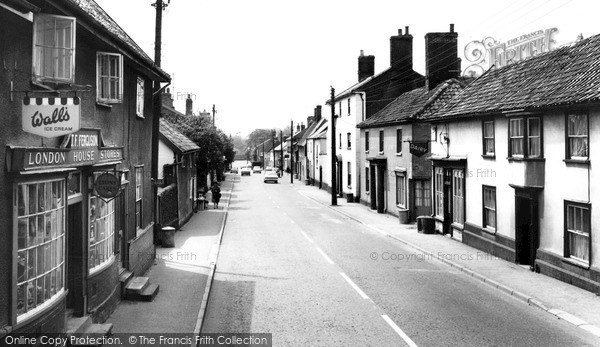 Photo of Ixworth, High Street c.1965