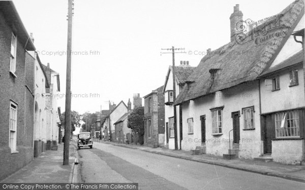 Photo of Ixworth, Thatched Cottages c.1955