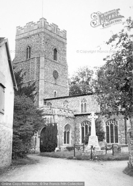 Photo of Ixworth, The Church c.1955