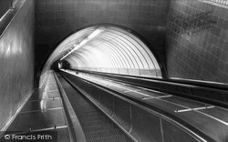 Escalator, Tyne Tunnel c.1965, Jarrow