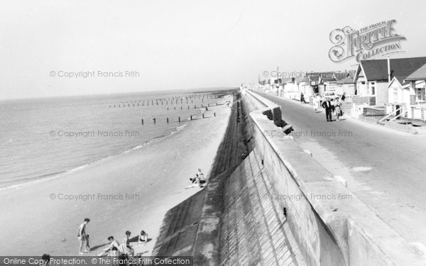 Photo of Jaywick, Promenade And Sea Wall c.1960