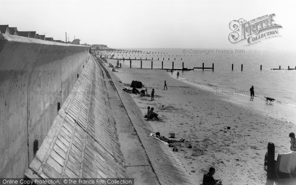Photo of Jaywick, The Promenade And Sea Wall c.1960