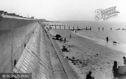 The Promenade And Sea Wall c.1960, Jaywick