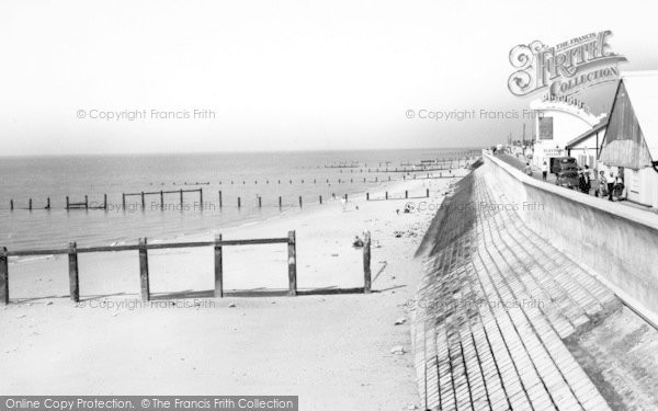 Photo of Jaywick, The Sea Wall c.1965