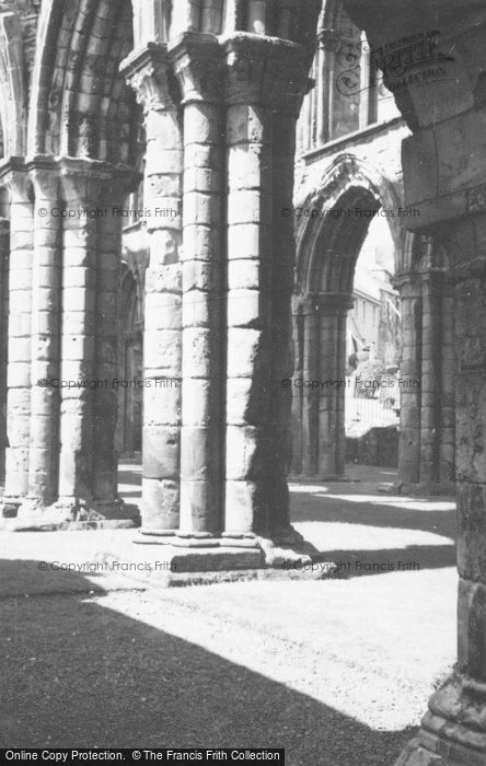 Photo of Jedburgh, Abbey Columns And South Aisle 1963