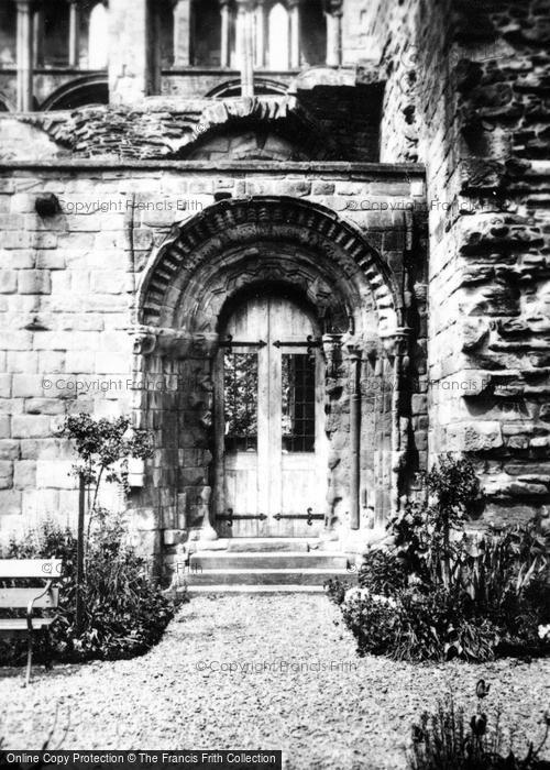 Photo of Jedburgh, Abbey, Norman Cloister Doorway c.1930