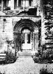 Abbey, Norman Cloister Doorway c.1930, Jedburgh