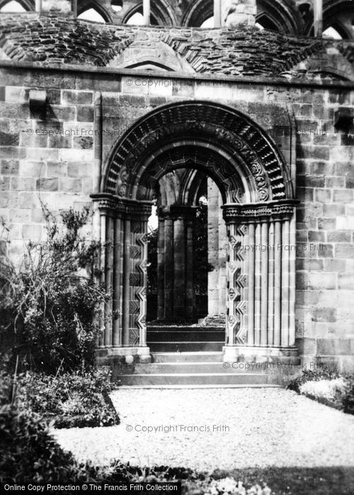 Photo of Jedburgh, Abbey, Restored Cloister Doorway c.1930