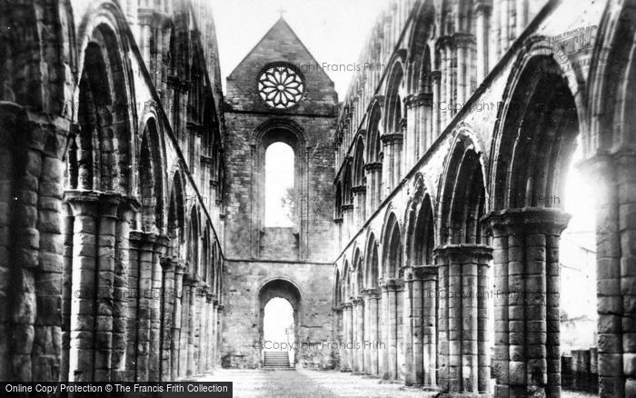 Photo of Jedburgh, Abbey, The Nave Looking West c.1930
