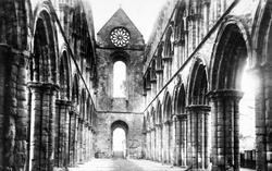 Abbey, The Nave Looking West c.1930, Jedburgh
