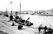 St Helier, The Harbour And Ss Gazelle 1893, Jersey