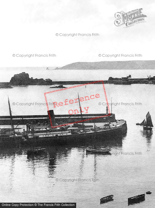 Photo of Jersey, St Helier, The Harbour c.1890