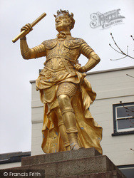 St Helier, The Statue Of King George II In The Market Place 2005, Jersey