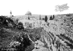 City Wall And Mosque Of Omar (Dome Of The Rock) 1857, Jerusalem