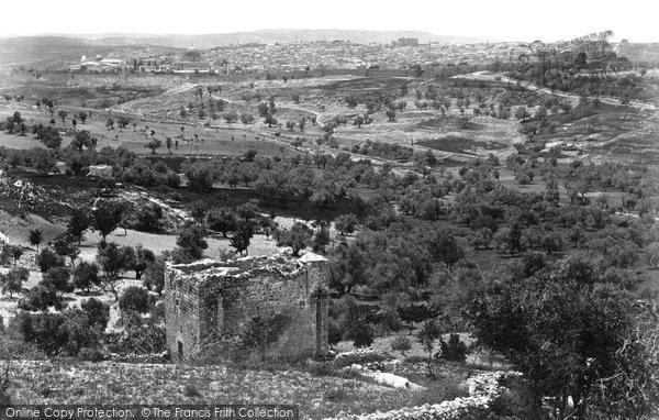 Photo of Jerusalem, From Mount Scopus 1858