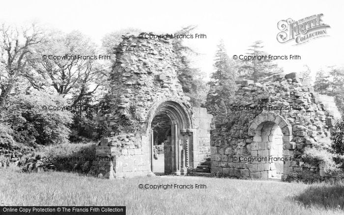 Photo of Jervaulx Abbey, Doorways To Church And Lay Brothers Frater c.1960