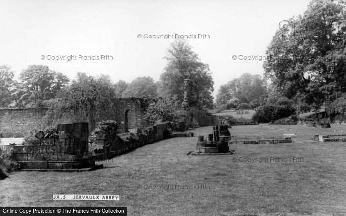 Photo of Jervaulx Abbey, Looking West From High Altar c.1960