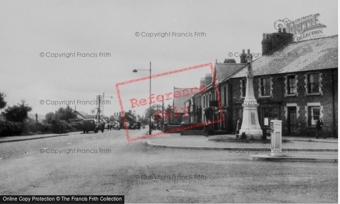 Photo of Johnstown, High Street And Memorial c.1955