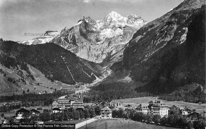 Photo of Kandersteg, Village And Mountains c.1935