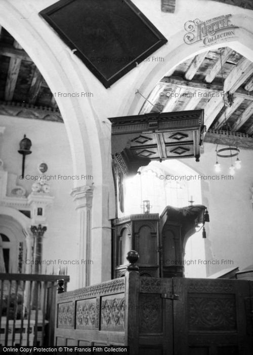 Photo of Kedington, Church, The Pulpit 1950