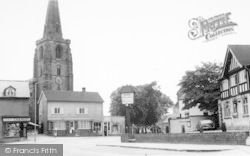 Post Office And Church c.1965, Kegworth