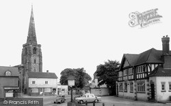 St Andrew's Church And Post Office c.1965, Kegworth