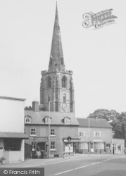 The Church And Shops c.1965, Kegworth