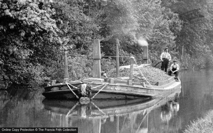 Photo of Keighley, Barge On The Canal c.1910