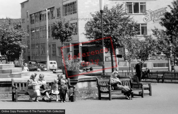 Photo of Keighley, Seated In Town Hall Square 1960