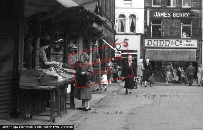 Photo of Keighley, Shoppers In Market Street 1960