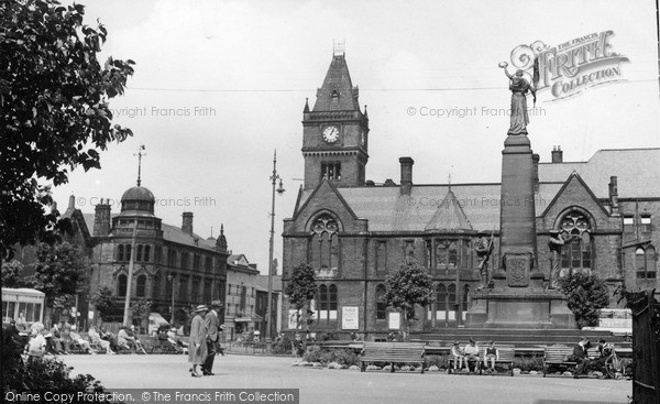 Photo of Keighley, The War Memorial c.1950