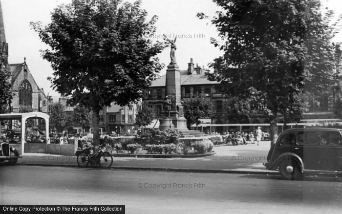 Photo of Keighley, Town Hall Square c.1950