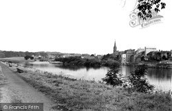 Meeting Of The Rivers Tweed And Teviot c.1950, Kelso