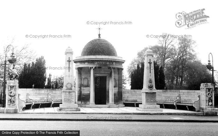 Photo of Kempston, The War Memorial c.1955