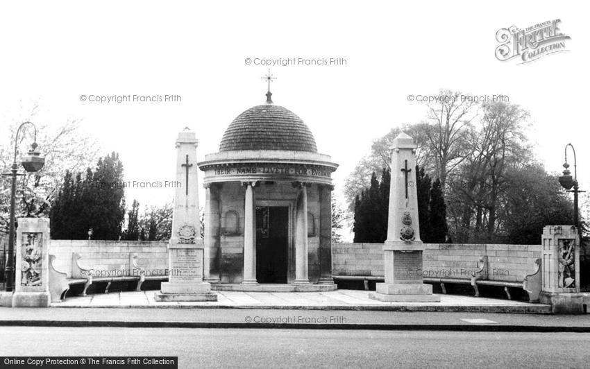 Kempston, the War Memorial c1955