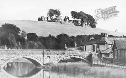 Castle Hill And Stramongate Bridge c.1955, Kendal