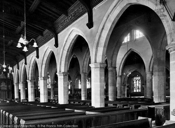 Photo of Kendal, Parish Church Across Nave From North West 1924