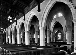 Parish Church Across Nave From North West 1924, Kendal