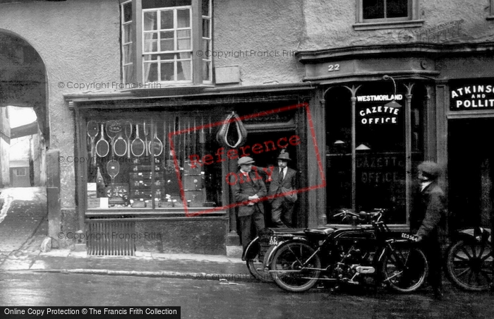 Photo of Kendal, Shop Fronts 1924