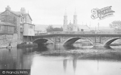Stramongate Bridge And St George's Church 1891, Kendal