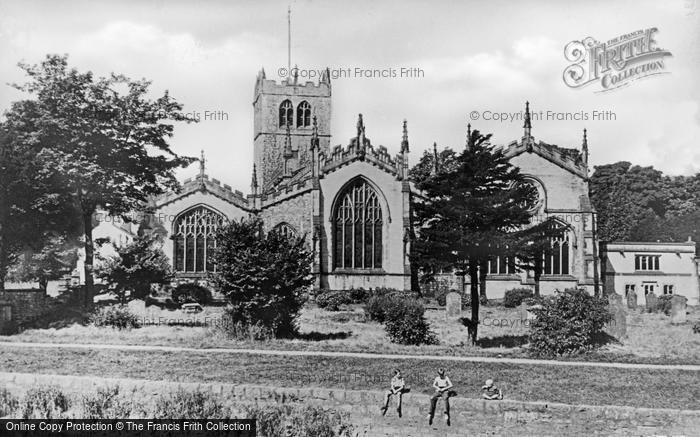 Photo of Kendal, The Parish Church From River c.1955
