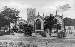 The Parish Church From River c.1955, Kendal