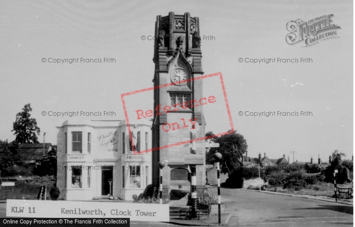 Photo of Kenilworth, Clock Tower c.1955