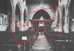 Parish Church Interior 1924, Kenilworth