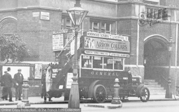 Photo of Kensington, A Bus, Ladbroke Grove c.1915