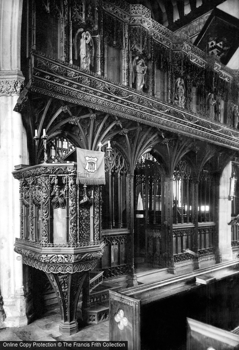 Photo of Kenton, All Saints Church Pulpit And Screen 1907