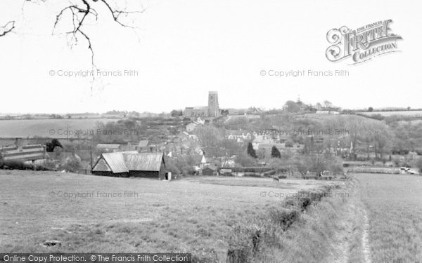 Photo of Kersey, A Birds Eye View c.1955