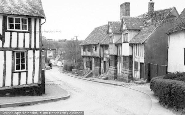 Photo of Kersey, Ancient Cottages c.1955
