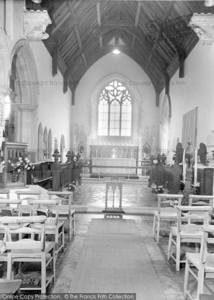 Photo of Kersey, Church Interior c.1955