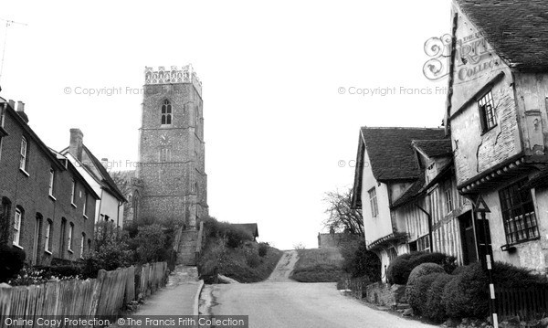 Photo of Kersey, St Mary's Church c.1955